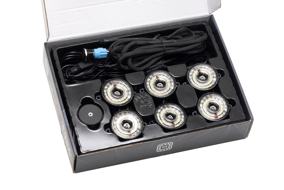 MORIMOTO ROCK LIGHT KIT: WHITE  6 PACK