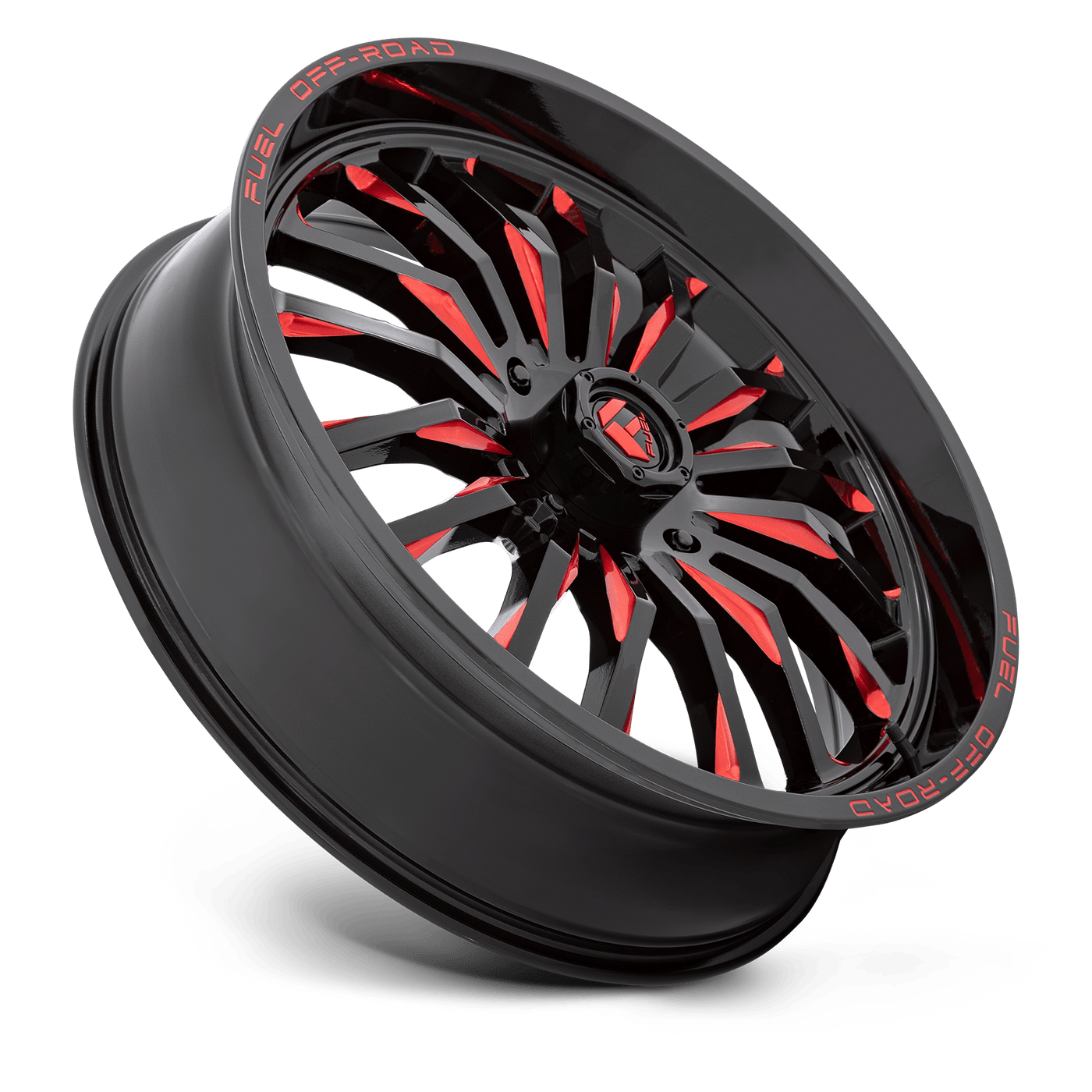 D822 24X7 4X156 G-BLK MILL-RED 13MM