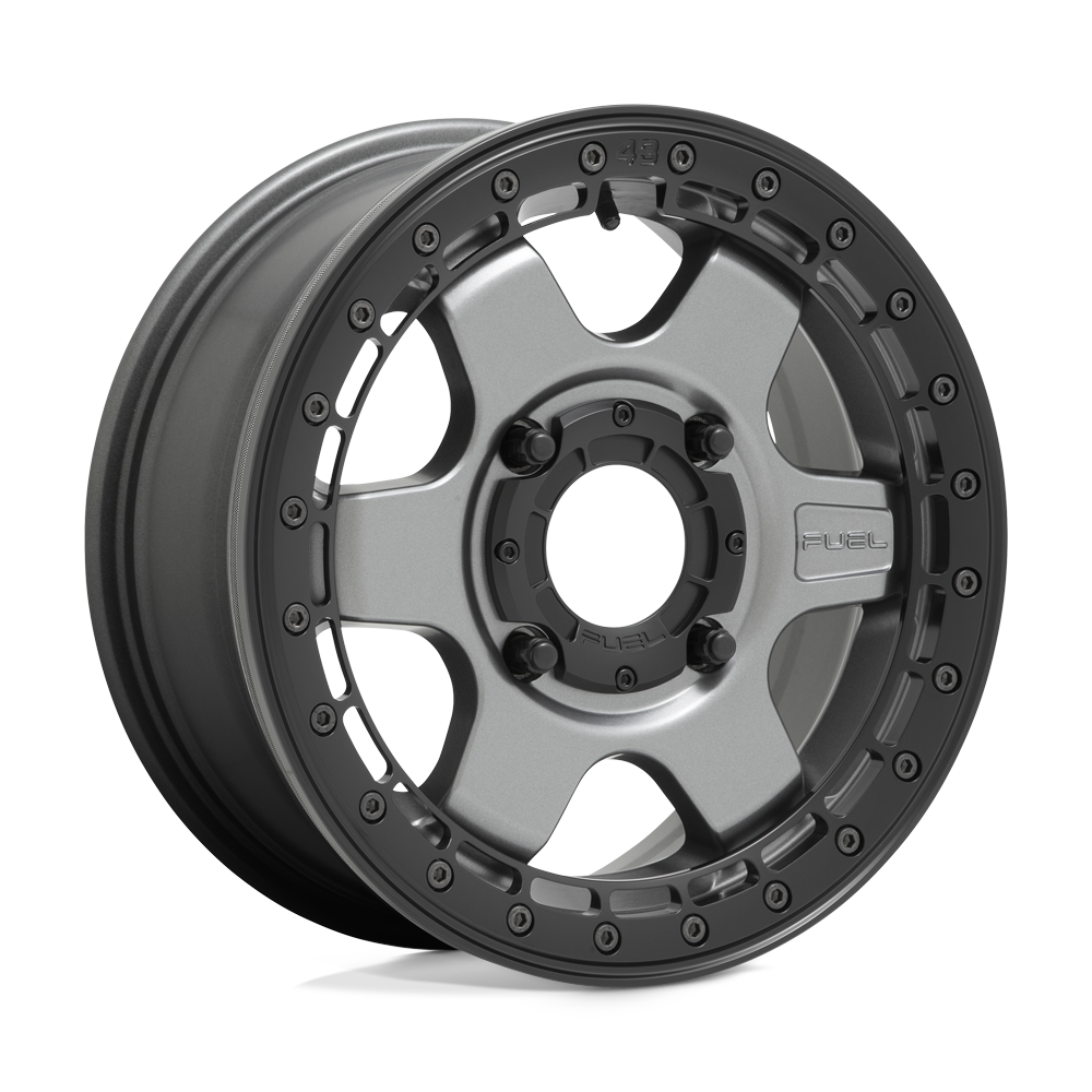 D923 15X6 4X137 MT-GMTL BLK-ANNEAU 38MM