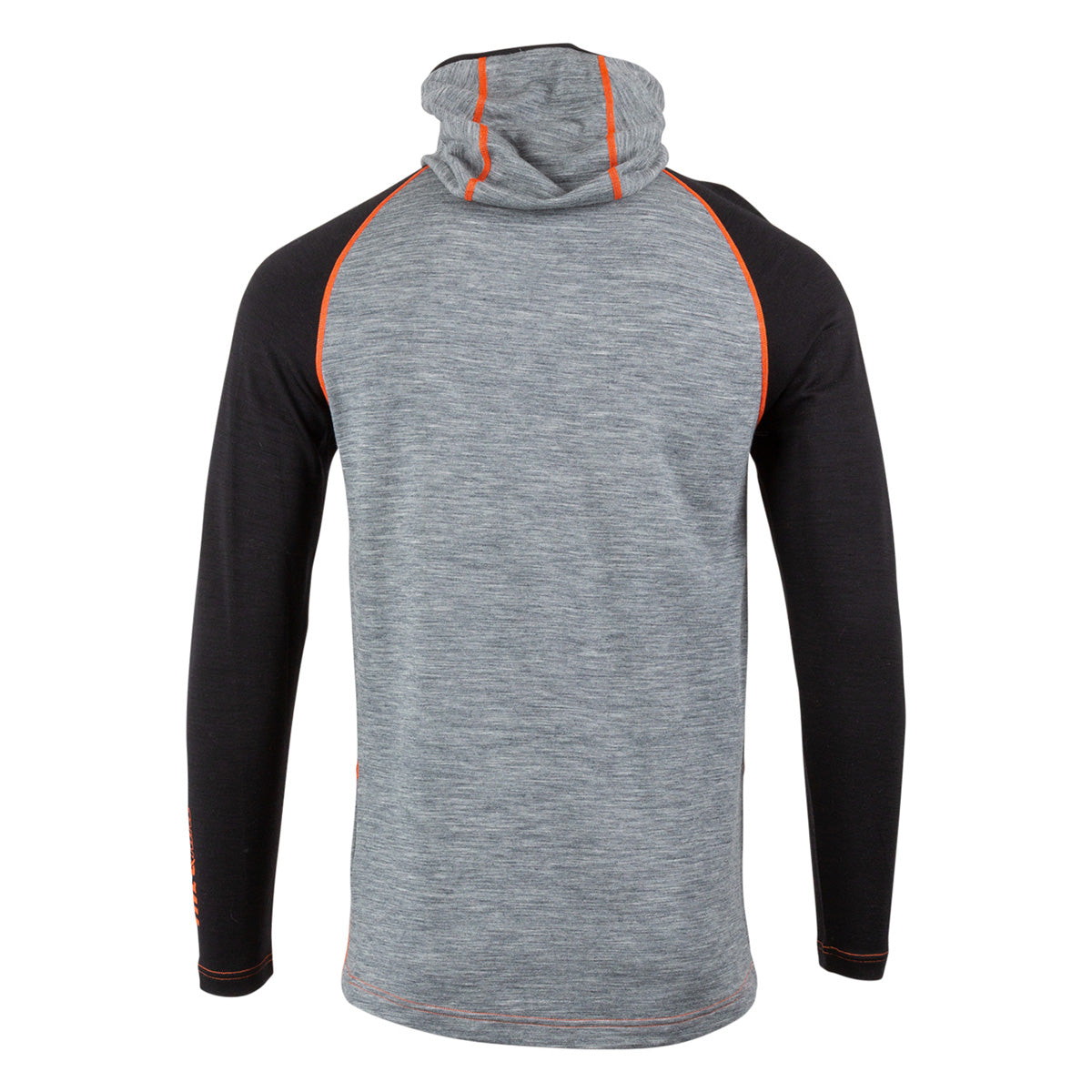 Sweat à capuche en laine mérinos 509 FZN - Gris chiné