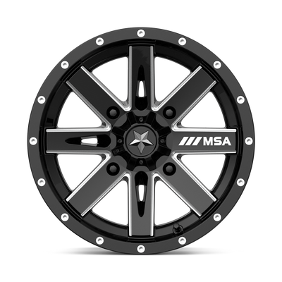 MA41 14X7 4X110 G-BLK MILL -47MM