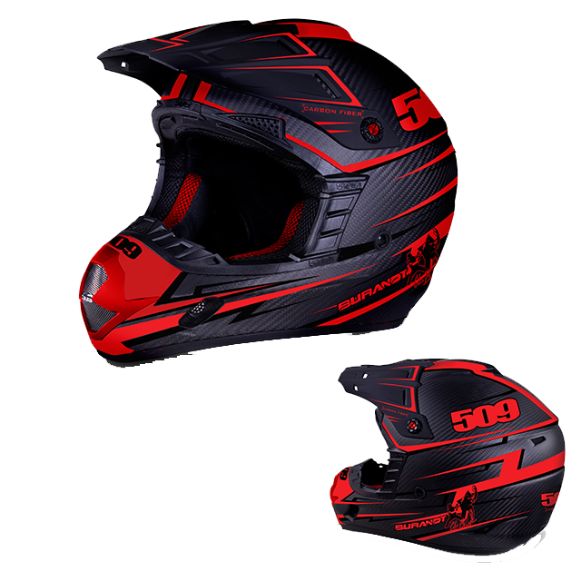 509 C2 Carbon Helmet Visor - Chris Burandt - VISOR ONLY